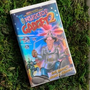 VINTAGE Inspector Gadget 2 cartoon on VHS 🍿 📼 1990’s Holographic cover! RARE